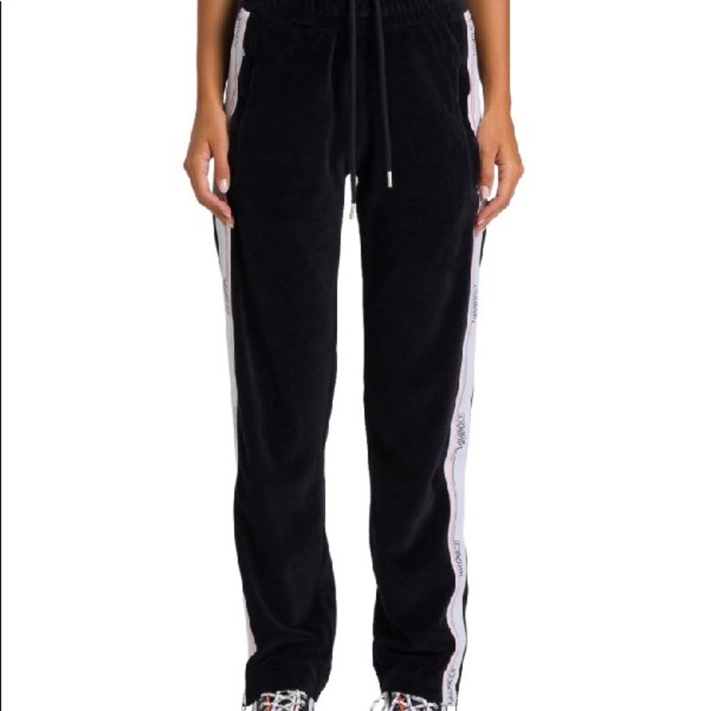 HERON PRESTON
Black Tape Track Pants In Black Muti